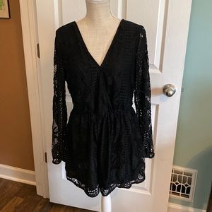 Elegant Black Lace Jumpsuit